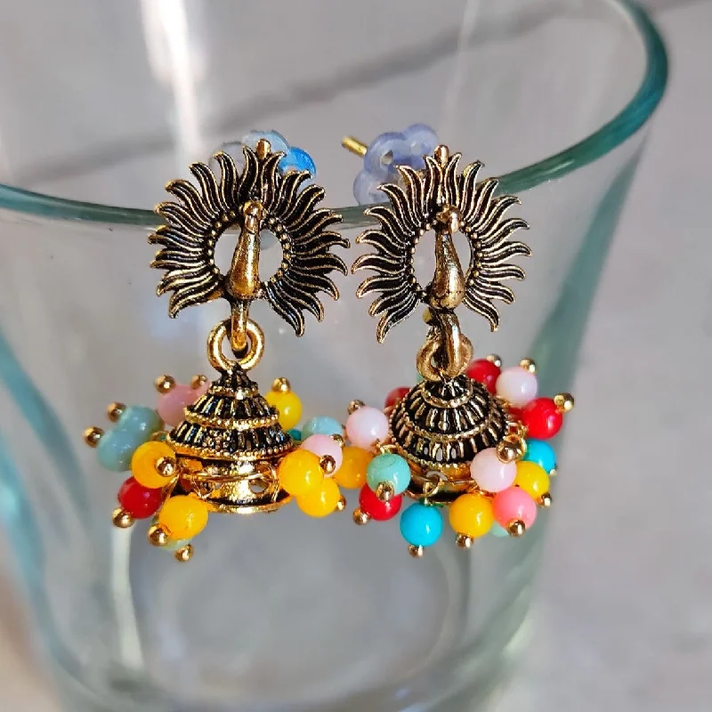 Butterfly Shape Earrings-H K Fashion Assorted Design Jhumki Earrings